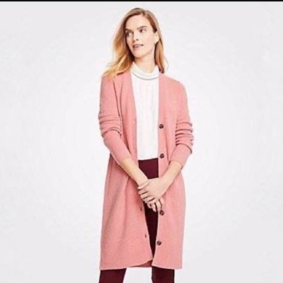 Ann Taylor Sweaters - BLUSH Cardigan Duster